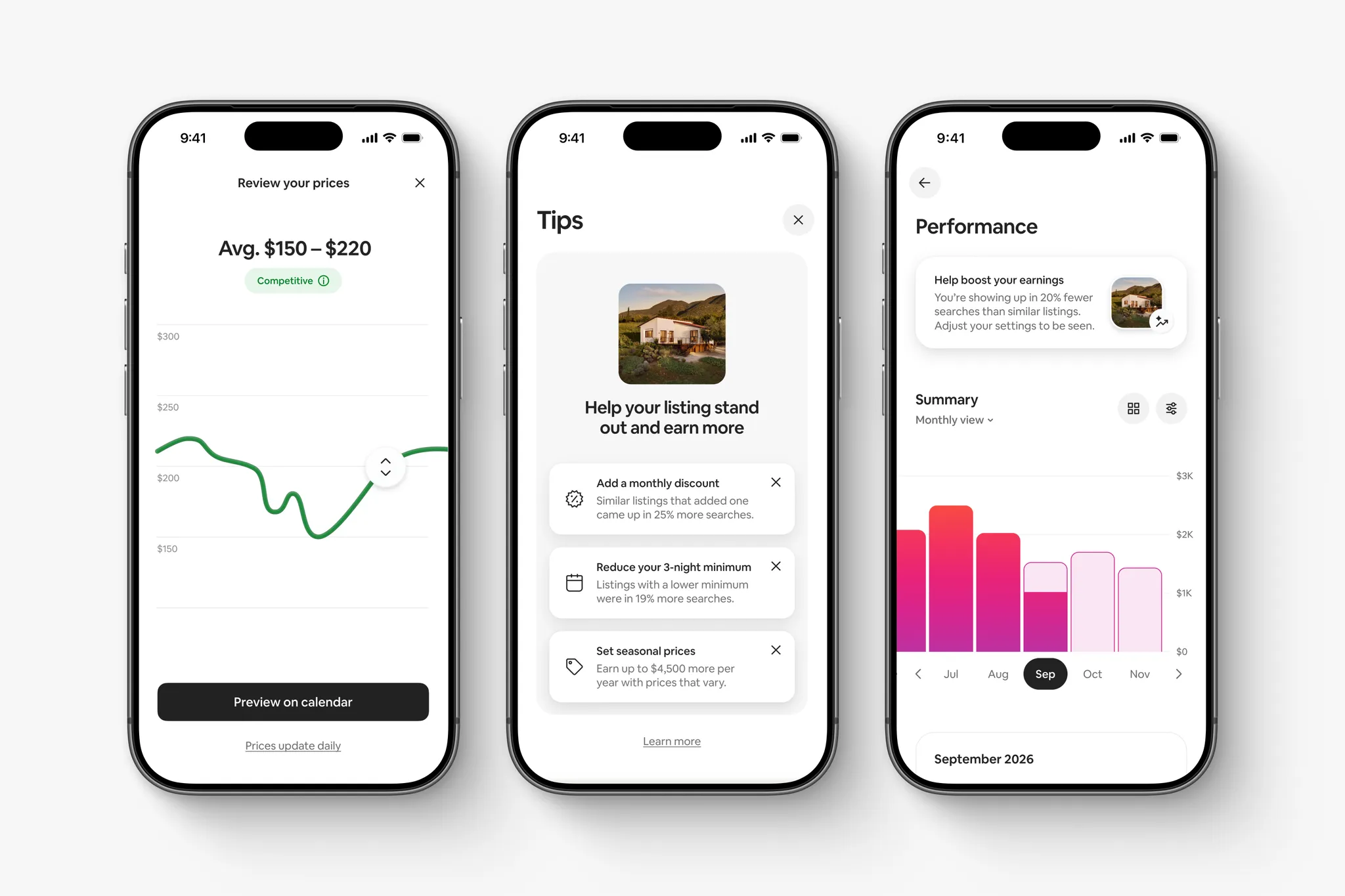 Интерфейс Airbnb с обновлёнными инструментами планирования поездки