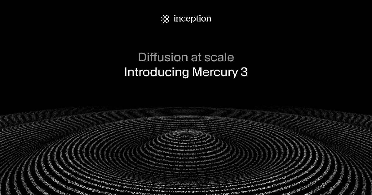 Mercury 3 обещает 1 068 токенов в секунду — и цену ниже $1 за миллион