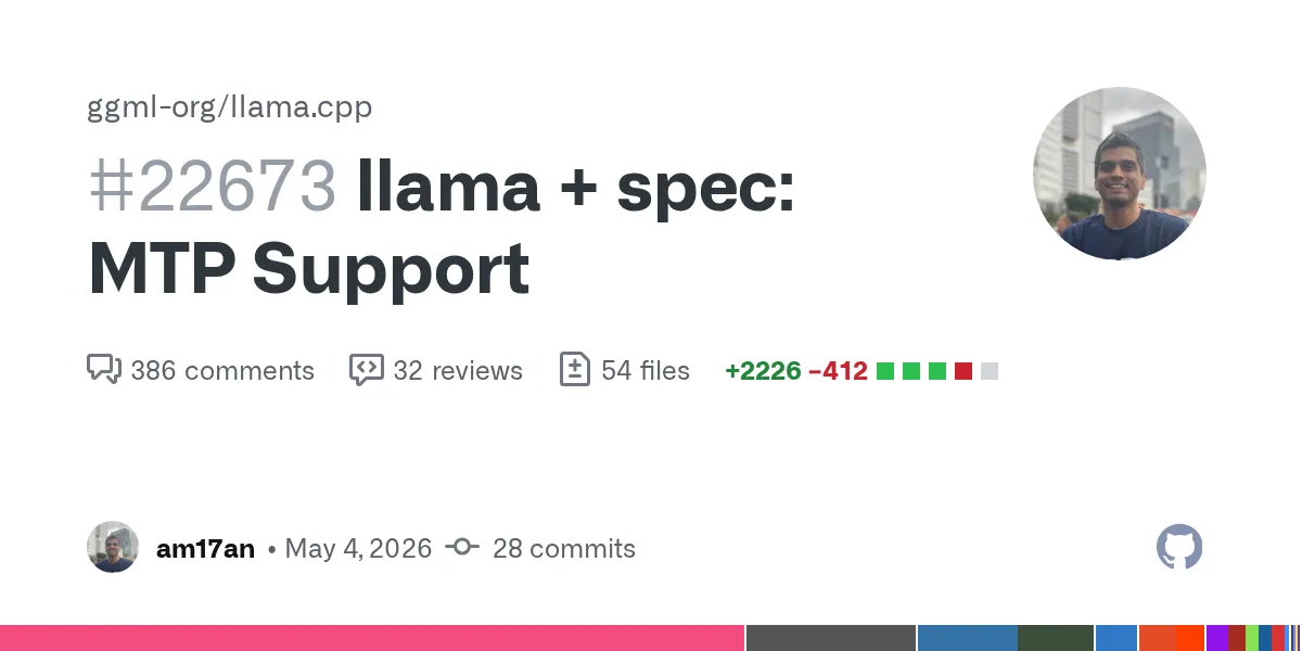 Локальные ИИ-модели получили ускоритель: llama.cpp добавил MTP и сделал Qwen заметно быстрее
